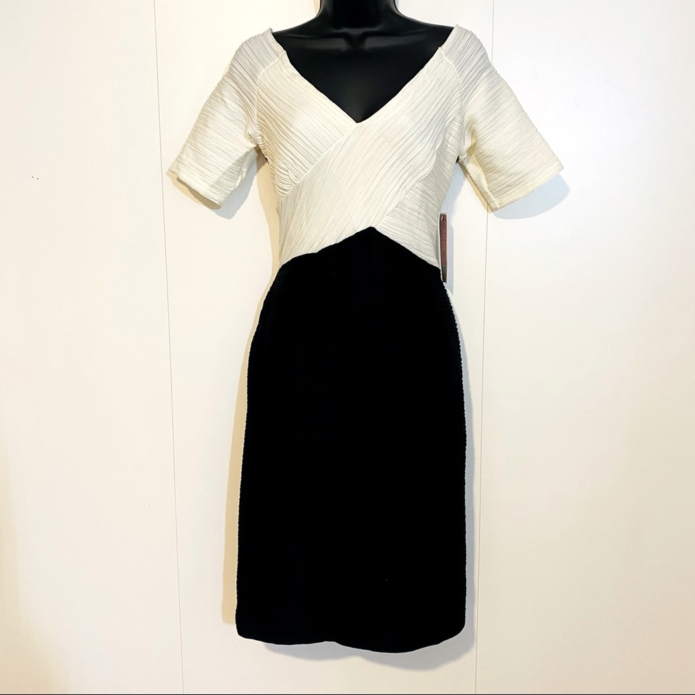 NUE by Shani. Body sculpting dress. Black and white. Size 8